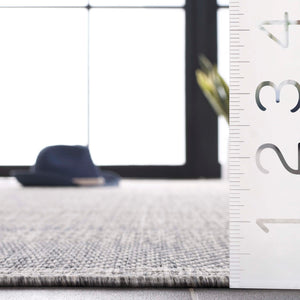 Safavieh Beach Area Rug: Elegant Power-loomed Design For Indoor & Outdoor Spaces - Durable, Oeko-tex Certified Grey ,Charcoal 85% Polypropylene,15% Polyester Bhs290f-4