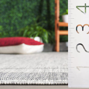 Safavieh Beach Area Rug: Elegant Power-loomed Design For Indoor & Outdoor Spaces - Durable, Oeko-tex Certified Grey ,Charcoal 85% Polypropylene,15% Polyester Bhs290f-4