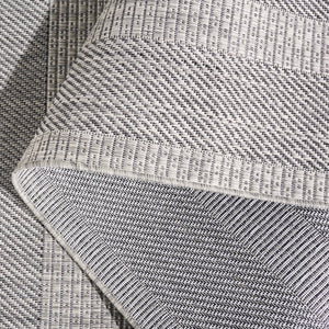 Safavieh Beach Area Rug: Elegant Power-loomed Design For Indoor & Outdoor Spaces - Durable, Oeko-tex Certified Grey ,Charcoal 85% Polypropylene,15% Polyester Bhs290f-4