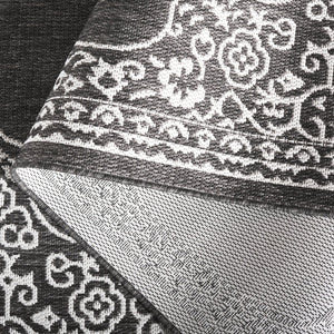 Safavieh Beach Luxury Charcoal And Ivory Area Rug – Stunning Turkish Design For Indoor And Outdoor Spaces Charcoal ,Ivory 85% Polypropylene,15% Polyester Bhs292h-8