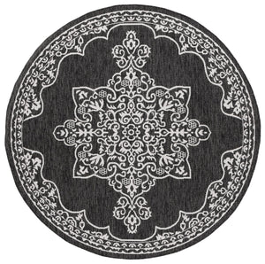 Safavieh Beach Luxury Charcoal And Ivory Area Rug – Stunning Turkish Design For Indoor And Outdoor Spaces Charcoal ,Ivory 85% Polypropylene,15% Polyester Bhs292h-8