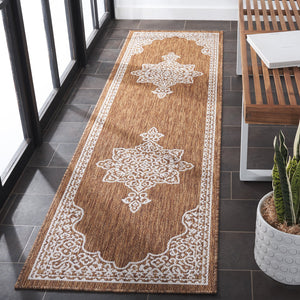 Safavieh Beach Luxury Charcoal And Ivory Area Rug – Stunning Turkish Design For Indoor And Outdoor Spaces Brown ,Ivory 85% Polypropylene,15% Polyester Bhs292t-7r