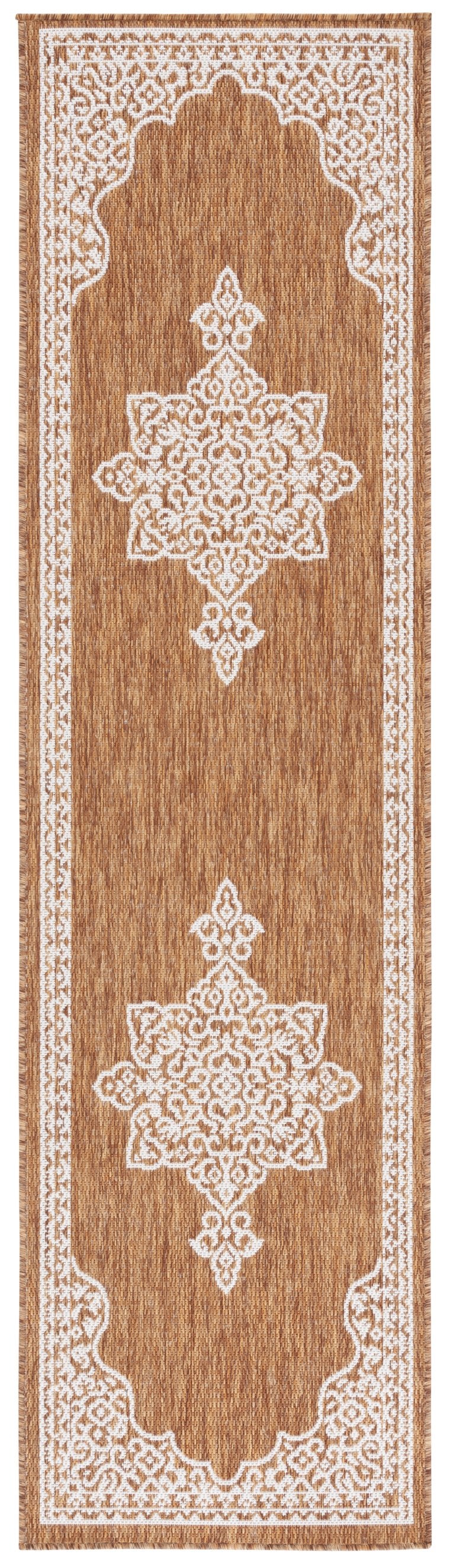 Safavieh Beach Luxury Charcoal And Ivory Area Rug – Stunning Turkish Design For Indoor And Outdoor Spaces Brown ,Ivory 85% Polypropylene,15% Polyester Bhs292t-7r