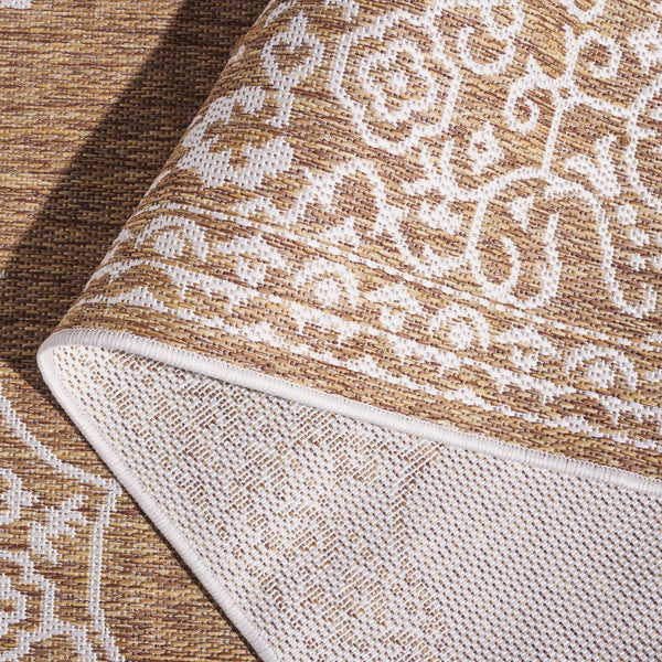 Safavieh Beach Luxury Charcoal And Ivory Area Rug – Stunning Turkish Design For Indoor And Outdoor Spaces Brown ,Ivory 85% Polypropylene,15% Polyester Bhs292t-7r