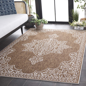 Safavieh Beach Luxury Charcoal And Ivory Area Rug – Stunning Turkish Design For Indoor And Outdoor Spaces Brown ,Ivory 85% Polypropylene,15% Polyester Bhs292t-7r