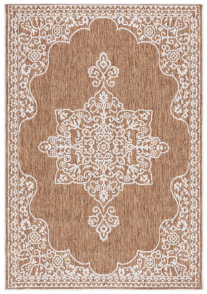 Safavieh Beach Luxury Charcoal And Ivory Area Rug – Stunning Turkish Design For Indoor And Outdoor Spaces Brown ,Ivory 85% Polypropylene,15% Polyester Bhs292t-7r