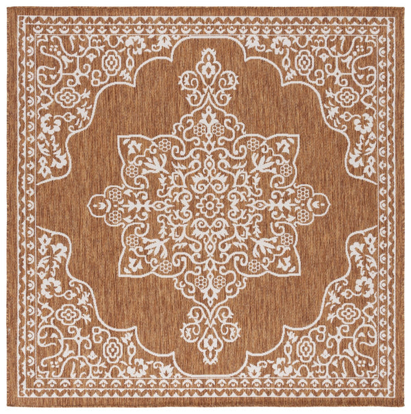 Safavieh Beach Luxury Charcoal And Ivory Area Rug – Stunning Turkish Design For Indoor And Outdoor Spaces Brown ,Ivory 85% Polypropylene,15% Polyester Bhs292t-7r