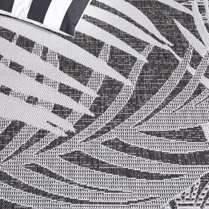 Safavieh Beach Modern Elegance Area Rug – Stylish Charcoal & Ivory Design For Indoor/Outdoor Spaces Charcoal ,Ivory 85% Polypropylene,15% Polyester Bhs294h-7r