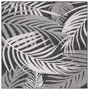 Safavieh Beach Modern Elegance Area Rug – Stylish Charcoal & Ivory Design For Indoor/Outdoor Spaces Charcoal ,Ivory 85% Polypropylene,15% Polyester Bhs294h-7r