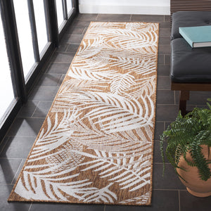 Safavieh Beach Modern Elegance Area Rug – Stylish Charcoal & Ivory Design For Indoor/Outdoor Spaces Brown ,Ivory 85% Polypropylene,15% Polyester Bhs294t-28