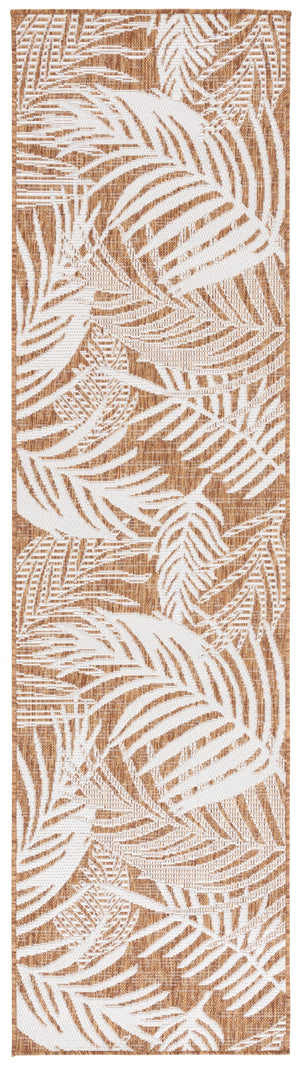 Safavieh Beach Modern Elegance Area Rug – Stylish Charcoal & Ivory Design For Indoor/Outdoor Spaces Brown ,Ivory 85% Polypropylene,15% Polyester Bhs294t-28