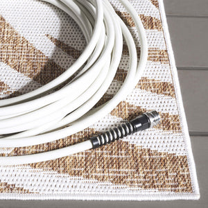 Safavieh Beach Modern Elegance Area Rug – Stylish Charcoal & Ivory Design For Indoor/Outdoor Spaces Brown ,Ivory 85% Polypropylene,15% Polyester Bhs294t-28