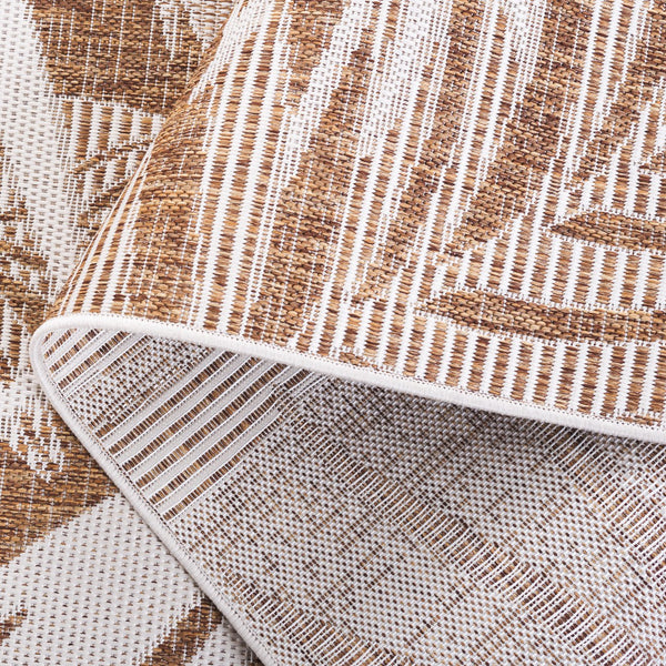 Safavieh Beach Modern Elegance Area Rug – Stylish Charcoal & Ivory Design For Indoor/Outdoor Spaces Brown ,Ivory 85% Polypropylene,15% Polyester Bhs294t-28