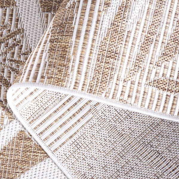 Safavieh Beach Modern Elegance Area Rug – Stylish Charcoal & Ivory Design For Indoor/Outdoor Spaces Brown ,Ivory 85% Polypropylene,15% Polyester Bhs294t-28