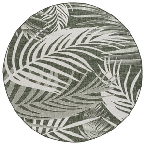 Safavieh Beach House Power Loomed Runner Rug Low Pile Polypropylene Blend Hallway Accent 6'-7" x 6'-7" Round BHS294Y-7R