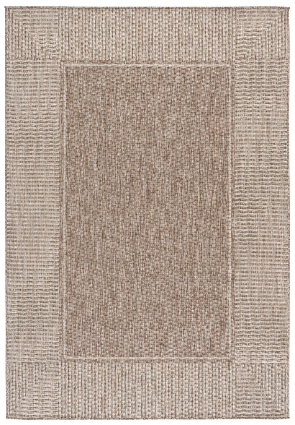 Safavieh Beach Coastal Modern Area Rug In Beige & Light Beige – Low-Profile, Durable Polypropylene Blend, Stain-Resistant, Turkish Craftsmanship 5'-3" x 7'-6" BHS300B-5