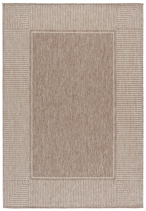 Safavieh Beach Round Beige Rug — Power-Loomed In Turkey, Low-Profile Soft Poly Blend For Coastal Calm And Durability 6'-7" x 6'-7" BHS300B-7R
