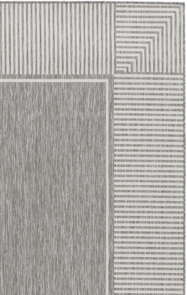 Safavieh Beach Contemporary Grey & White Area Rug — Low-Profile, Stain-Resistant Polypropylene Pile For Easy Care And Coastal Style 5'-3" x 7'-6" BHS300F-5