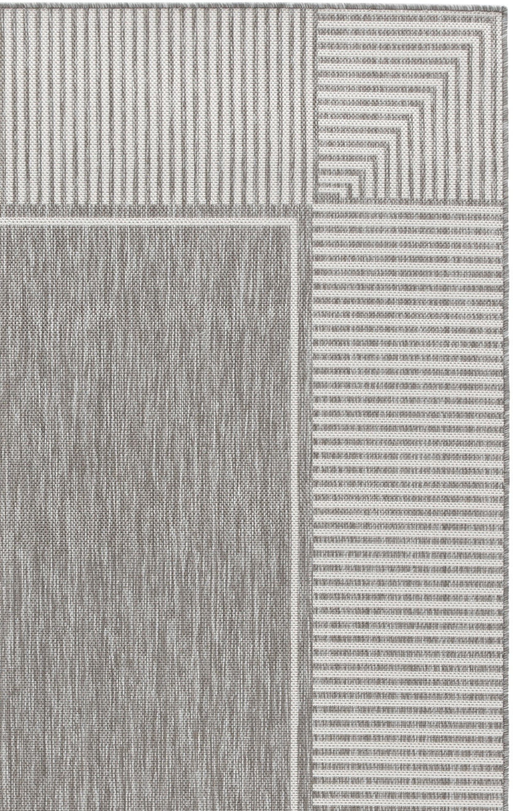 Safavieh Beach Round Grey And White Area Rug — Low-Profile Power-Loomed Turkish Design, Durable & Stain-Resistant 6'-7" x 6'-7" BHS300F-7R