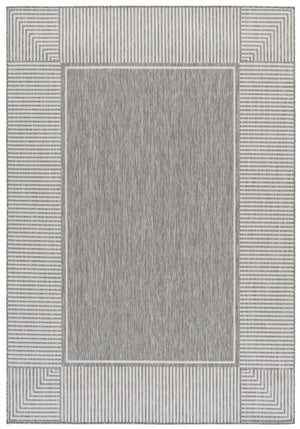 Safavieh Beach Low-Profile Gray And White Runner Rug — Power-Loomed Turkish Durability, Stain-Resistant Coastal Style 2'-2" x 8'-0" BHS300F-28
