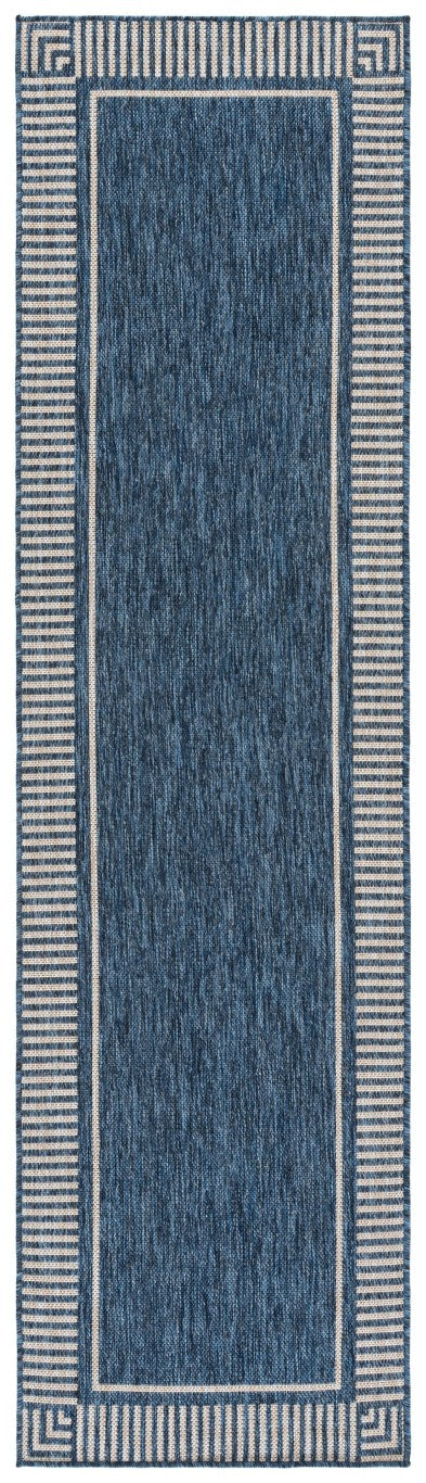 Safavieh Beach House Geometric Runner Rug Turkish Woven Coastal Hallway Polypropylene Blend BHS300M-28