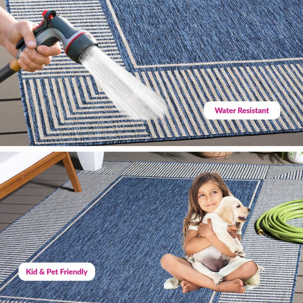Safavieh Beach House Power Loomed Solid Area Rug Low Pile Polypropylene Blend for Living Rooms BHS300M-5