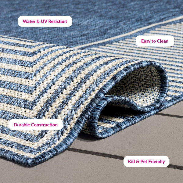 Safavieh Beach House Power Loomed Solid Area Rug Low Pile Polypropylene Blend for Living Rooms BHS300M-5