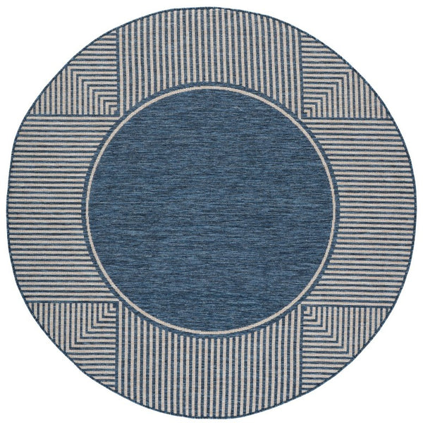 Safavieh Beach House Round Polypropylene Area Rug Solid Coastal Tones for Living Room Decor BHS300M-7R