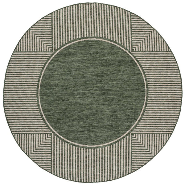 Safavieh Beach House Round Area Rug Nature Inspired Polypropylene Low Pile for Living Rooms BHS300Y-7R