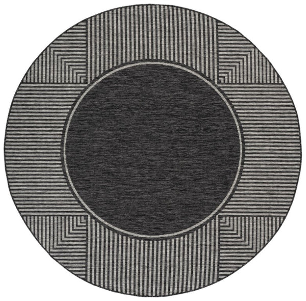 Safavieh Beach House Power Loomed Round Rug Polypropylene Geometric Modern Living Room BHS300Z-7R