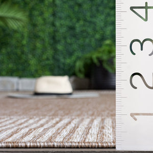 Safavieh Beach House Solid Beige Power Loomed Polypropylene Low Pile Living Room Area Rug BHS302B-9