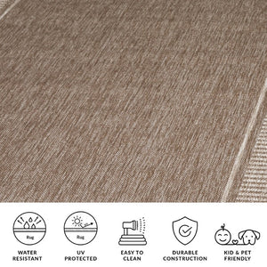 Safavieh Beach House Solid Beige Power Loomed Polypropylene Low Pile Living Room Area Rug BHS302B-9