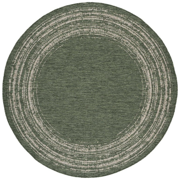 Safavieh Beach House Coastal Runner Rug Polypropylene Blend for Hallways and Entryways 6'-7" x 6'-7" (Round) BHS304Y-7R