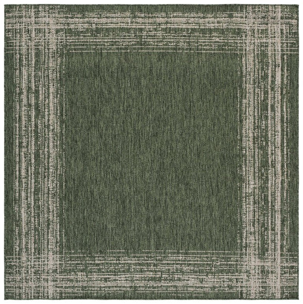 Safavieh Beach House Coastal Runner Rug Polypropylene Blend for Hallways and Entryways 6'-7" x 6'-7" (Square) BHS304Y-7SQ