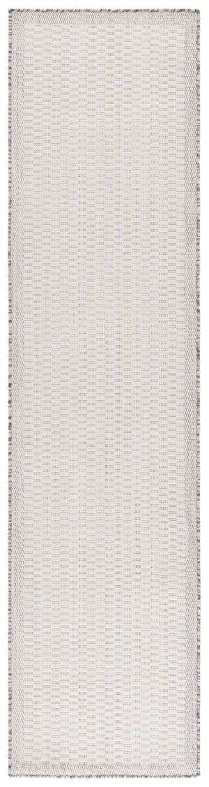 Safavieh Beach Contemporary Round Area Rug - Luxurious Plush Design For Indoor/Outdoor Elegant Spaces Ivory ,Light Grey Polypropylene Bhs404a-9