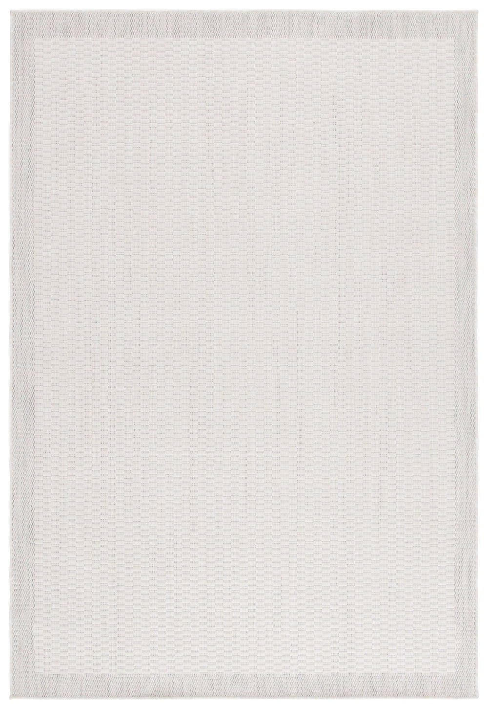 Safavieh Beach Contemporary Round Area Rug - Luxurious Plush Design For Indoor/Outdoor Elegant Spaces Ivory ,Light Grey Polypropylene Bhs404a-9