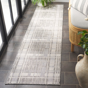 Safavieh Beach Modern Elegance Grey And Ivory Square Area Rug For Indoor And Outdoor Spaces – Durable Style Grey ,Ivory Polypropylene Bhs412f-7sq