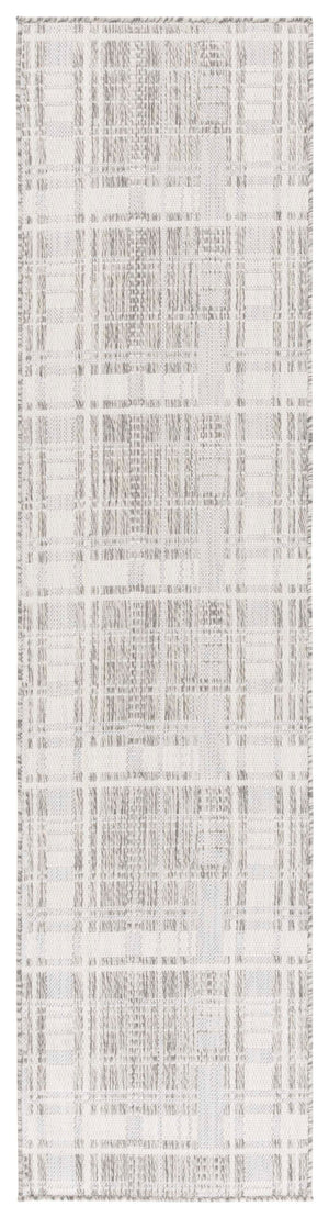 Safavieh Beach Modern Elegance Grey And Ivory Square Area Rug For Indoor And Outdoor Spaces – Durable Style Grey ,Ivory Polypropylene Bhs412f-7sq