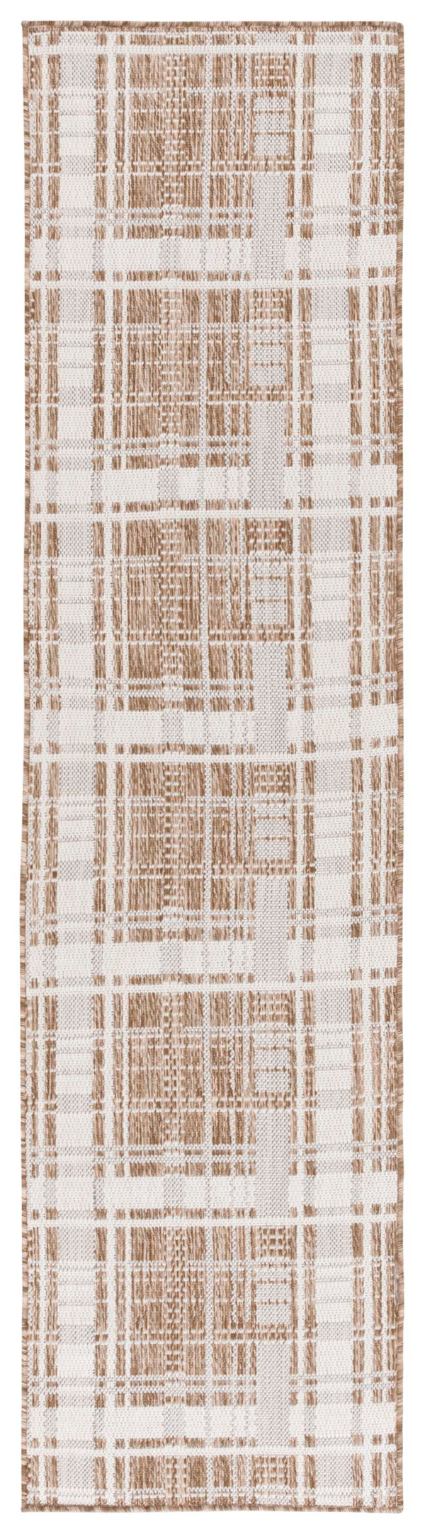 Safavieh Beach Modern Elegance Grey And Ivory Square Area Rug For Indoor And Outdoor Spaces – Durable Style Brown ,Ivory Polypropylene Bhs412t-28