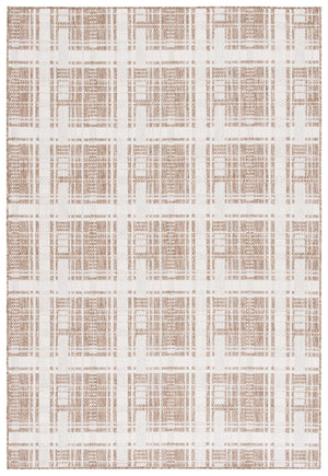 Safavieh Beach Modern Elegance Grey And Ivory Square Area Rug For Indoor And Outdoor Spaces – Durable Style Brown ,Ivory Polypropylene Bhs412t-28