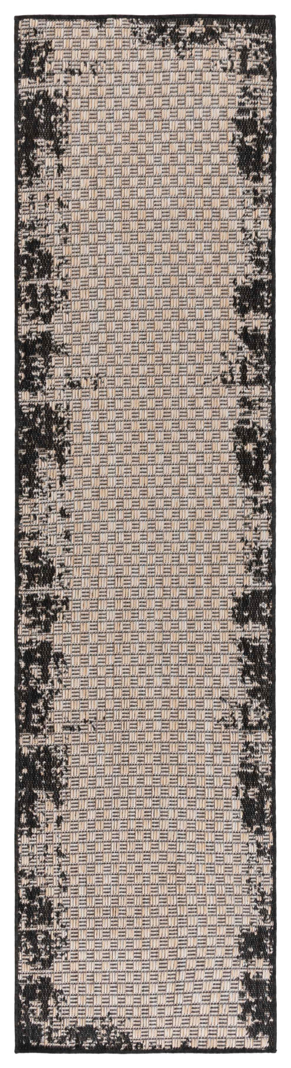 Safavieh Beach Area Rug - Stylish Indoor/Outdoor Design In Elegant Black And Beige, Perfect For Modern Decor Black ,Beige Polypropylene Bhs414z-7sq