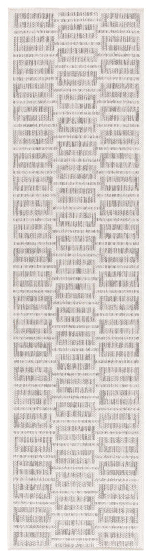 Safavieh Beach Area Rug - Timeless Grey & Ivory Geometric Design, Durable Indoor/Outdoor Comfort For Any Space Grey ,Ivory Polypropylene Bhs418f-4
