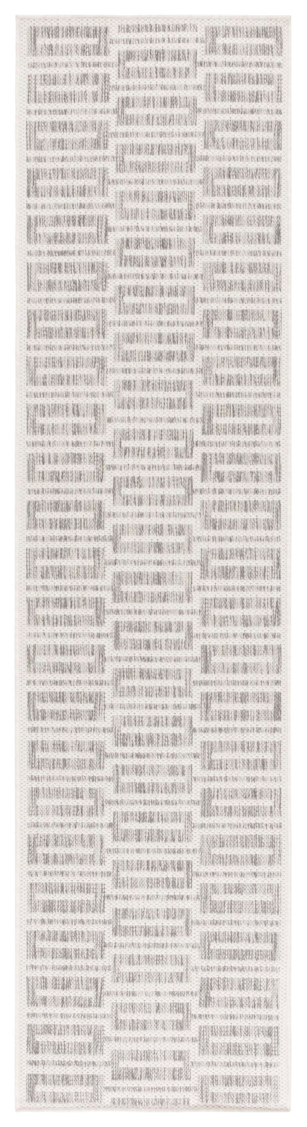 Safavieh Beach Area Rug - Timeless Grey & Ivory Geometric Design, Durable Indoor/Outdoor Comfort For Any Space Grey ,Ivory Polypropylene Bhs418f-4