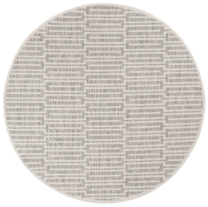 Safavieh Beach Area Rug - Timeless Grey & Ivory Geometric Design, Durable Indoor/Outdoor Comfort For Any Space Grey ,Ivory Polypropylene Bhs418f-4