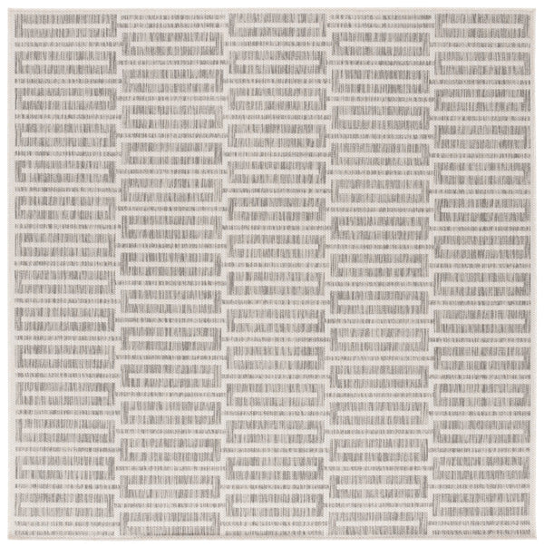 Safavieh Beach Area Rug - Timeless Grey & Ivory Geometric Design, Durable Indoor/Outdoor Comfort For Any Space Grey ,Ivory Polypropylene Bhs418f-4
