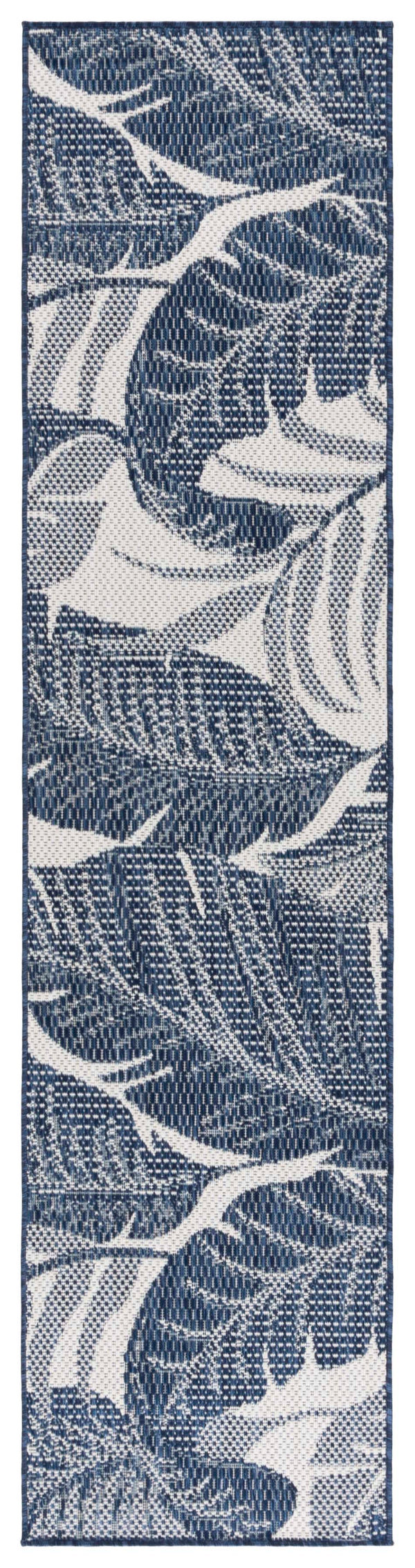 Safavieh Beach Elegant Navy And Ivory Area Rug – 6'7" Square, Durable Power-loomed Design For Indoor/Outdoor Use Navy ,Ivory Polypropylene Bhs422n-7r