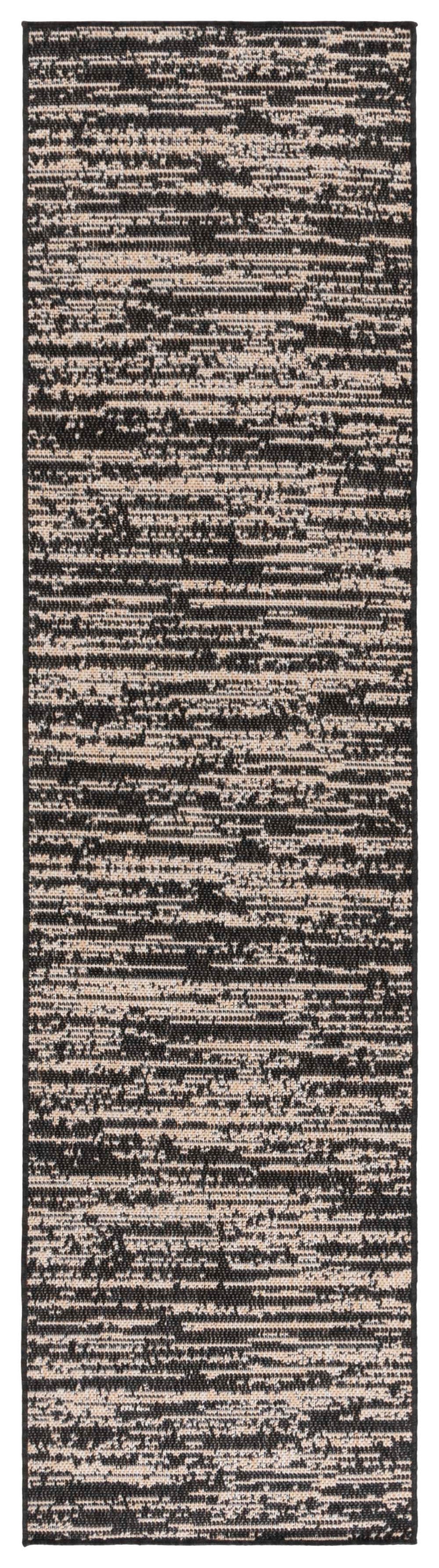 Safavieh Beach House Elegant Grey And Ivory Area Rug - Plush Comfort And Timeless Design For Any Space Black ,Beige Polypropylene Bhs424z-7r
