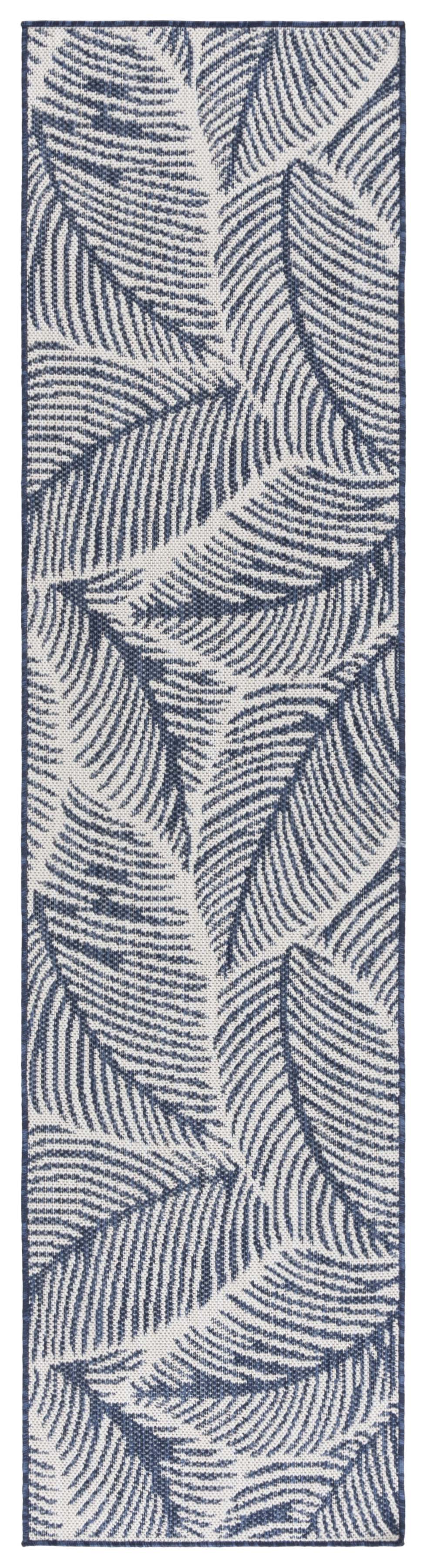 Safavieh Beach Elegant Navy And Ivory Area Rug – Durable, Nature-inspired Design For Indoor And Outdoor Use Navy ,Ivory Polypropylene Bhs426n-28