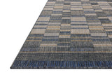 Loloi Birch BIR-04 Power Loomed Indoor/Outdoor Area Rug Denim ,Gold 100% Polypropylene Pile BIRCBIR-04DEGO7AA0