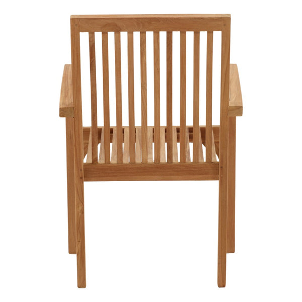 Karina Living Ashdown Arm Chair - Elegant Solid Teak Seating for Indoor/Outdoor Living, Weather Resistant Design BJ002